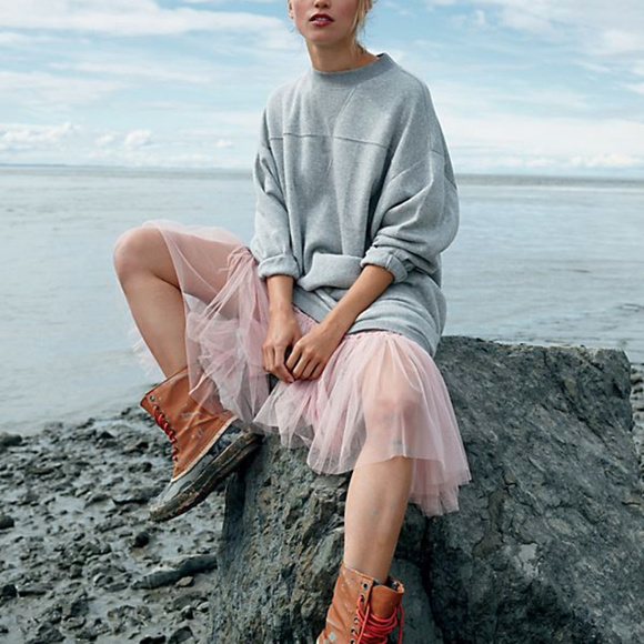 Tulle Sweatshirt Dress A4 